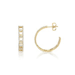 MICHAEL M Earrings Cloud Stacked Hoops