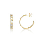 MICHAEL M Earrings Cloud Stacked Hoops