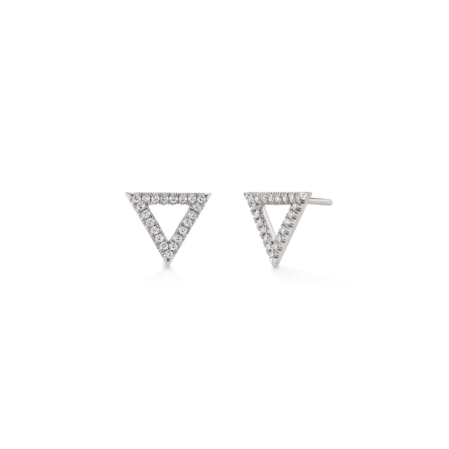 MICHAEL M Earrings Diamond Triangle Earrings