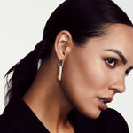 MICHAEL M Earrings Double Luxe Link Wide Drop Earrings