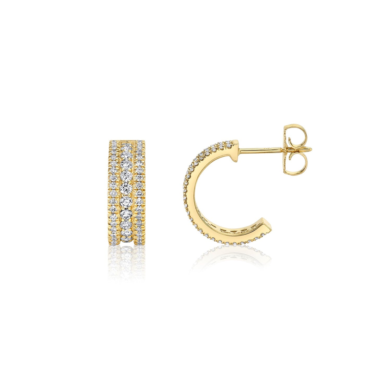 MICHAEL M Earrings Europa Huggies