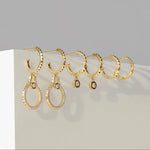 MICHAEL M Earrings Foundation Bezel Huggie Hoops