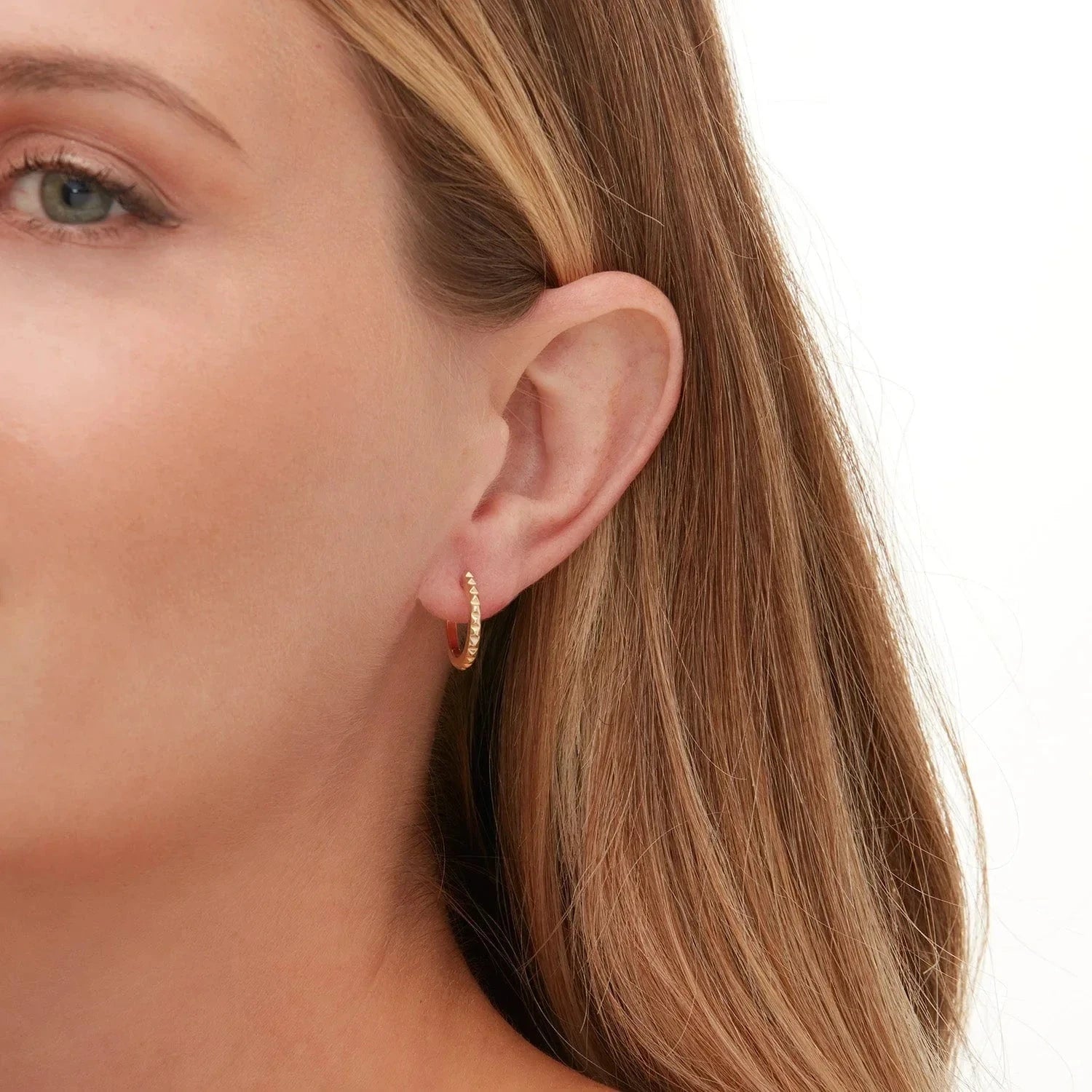 MICHAEL M Earrings Foundation Huggie Hoops