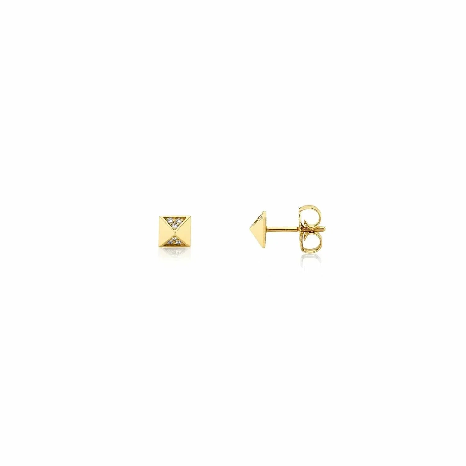 MICHAEL M Earrings Foundation Pyramid Stud Earrings
