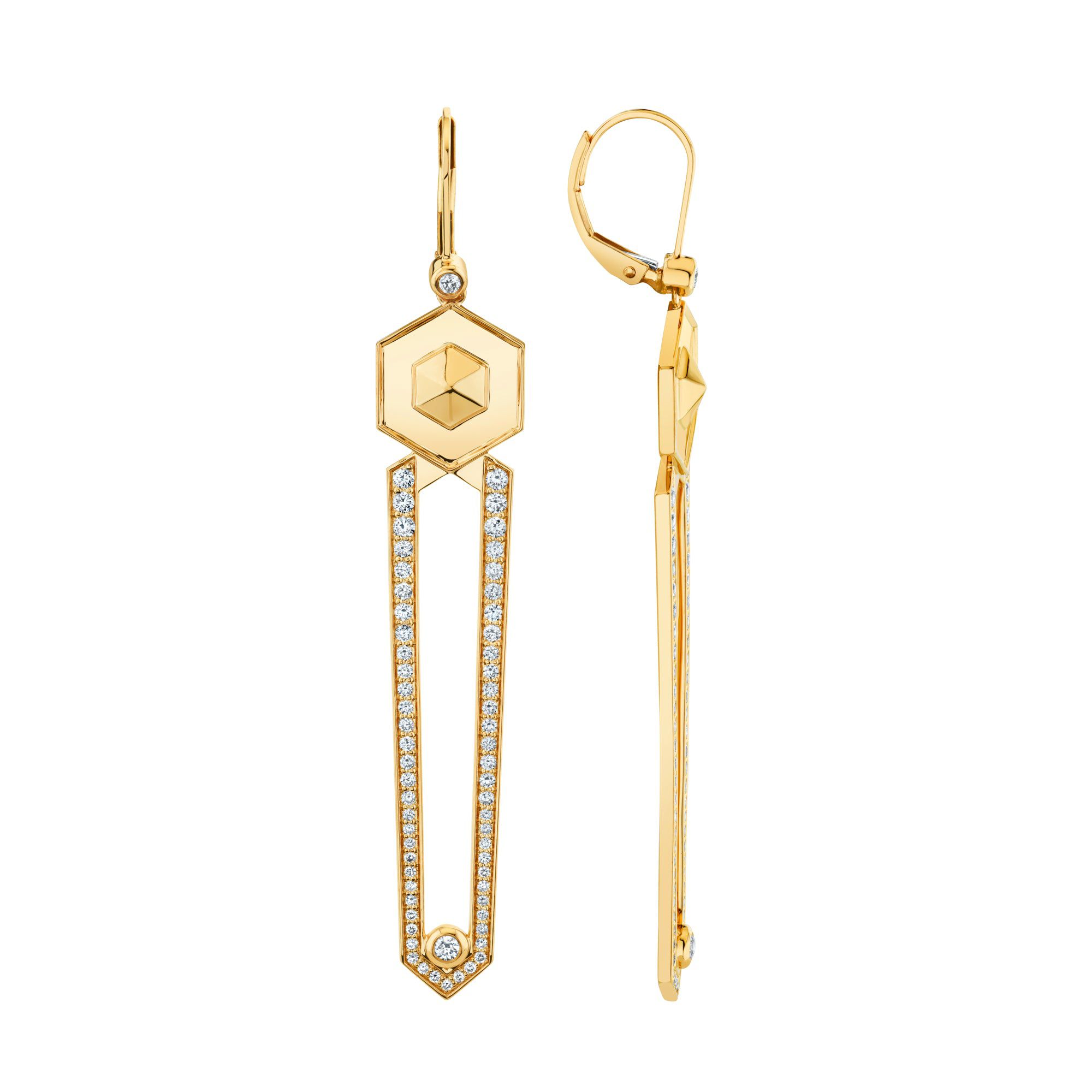 MICHAEL M Earrings Hex Dagger Earrings