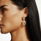 MICHAEL M Earrings Hex Truss Cocktail Earrings