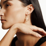 Hex Truss Dangle Earrings