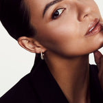 MICHAEL M Earrings Large Pavé Luxe Link Hoops