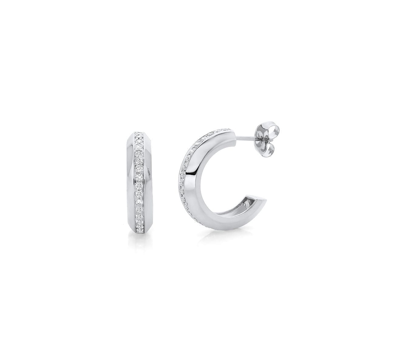 MICHAEL M Earrings Large Pavé Luxe Link Hoops