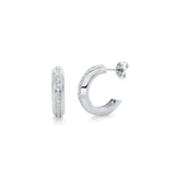 MICHAEL M Earrings Large Pavé Luxe Link Hoops