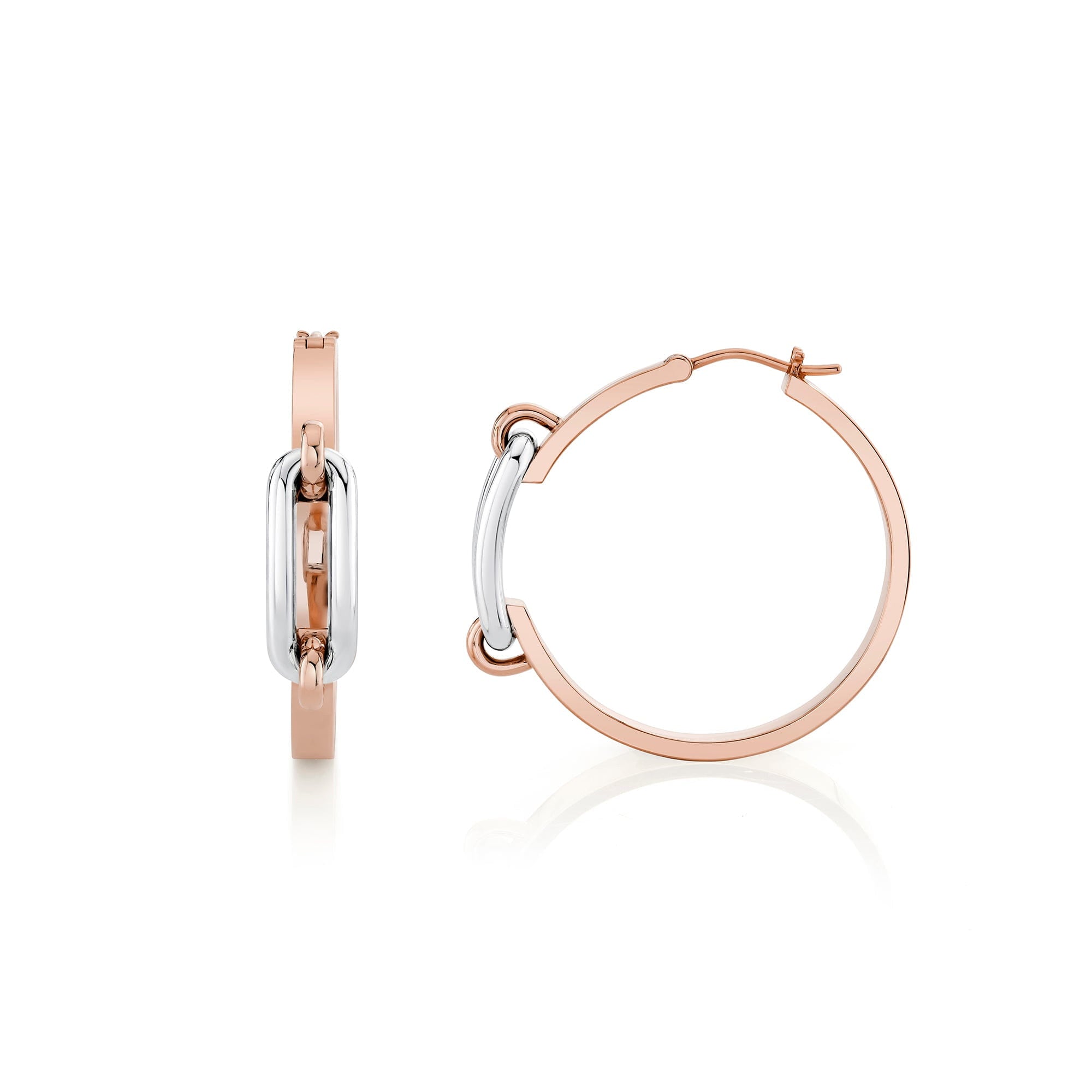 MICHAEL M Earrings Link Hoop Earrings