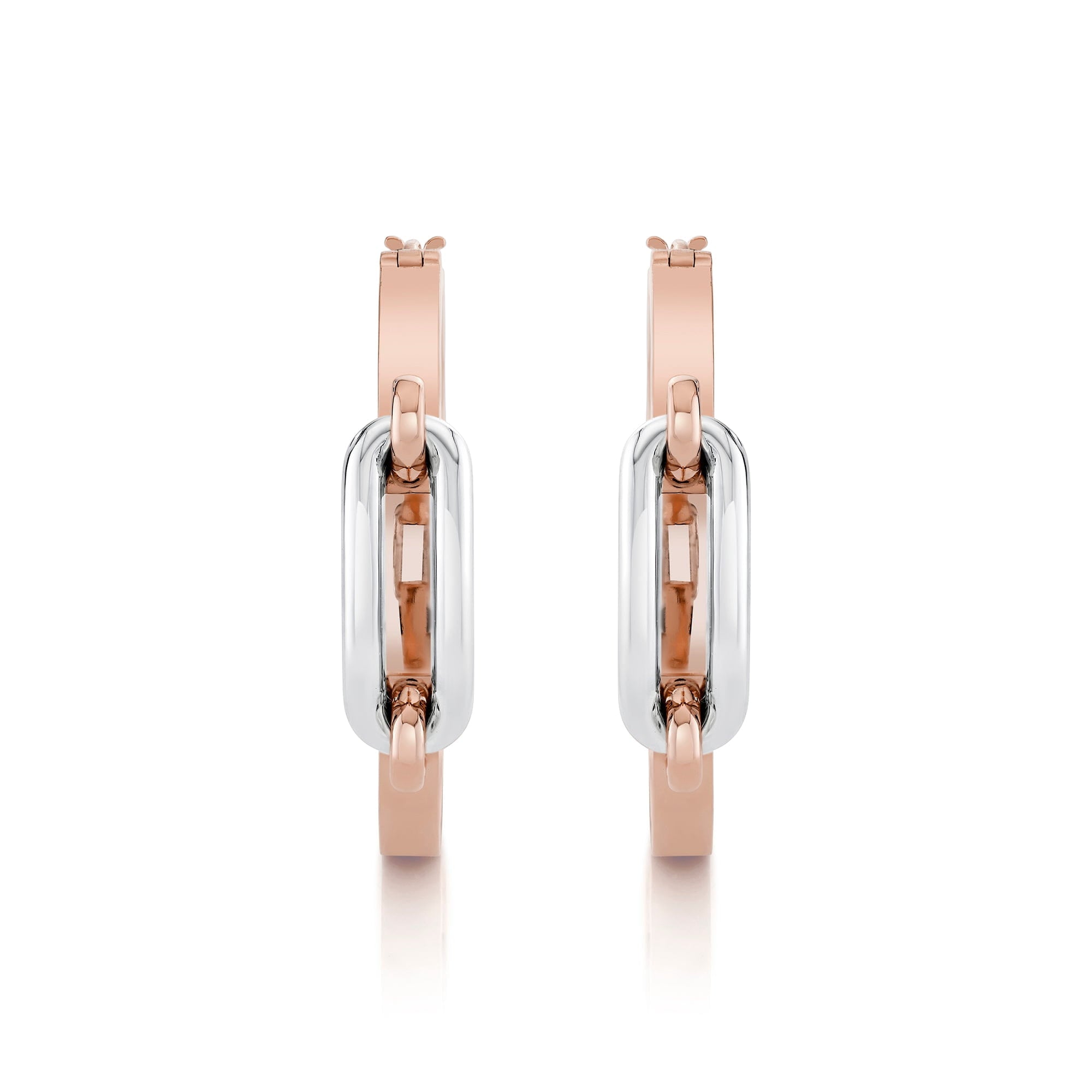 MICHAEL M Earrings Link Hoop Earrings