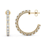 MICHAEL M Earrings Meksian Diamond Hoop Earrings