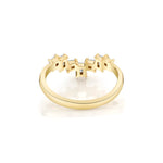 MICHAEL M Earrings Mini Montage Emerald Chevron Ring