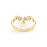 MICHAEL M Earrings Mini Montage Emerald Chevron Ring