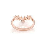 MICHAEL M Earrings Mini Montage Emerald Chevron Ring