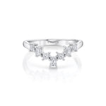 MICHAEL M Earrings Mini Montage Emerald Chevron Ring