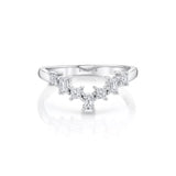 MICHAEL M Earrings Mini Montage Emerald Chevron Ring