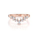 MICHAEL M Earrings Mini Montage Emerald Chevron Ring