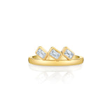 MICHAEL M Earrings Mini Montage Floating Emerald Ring