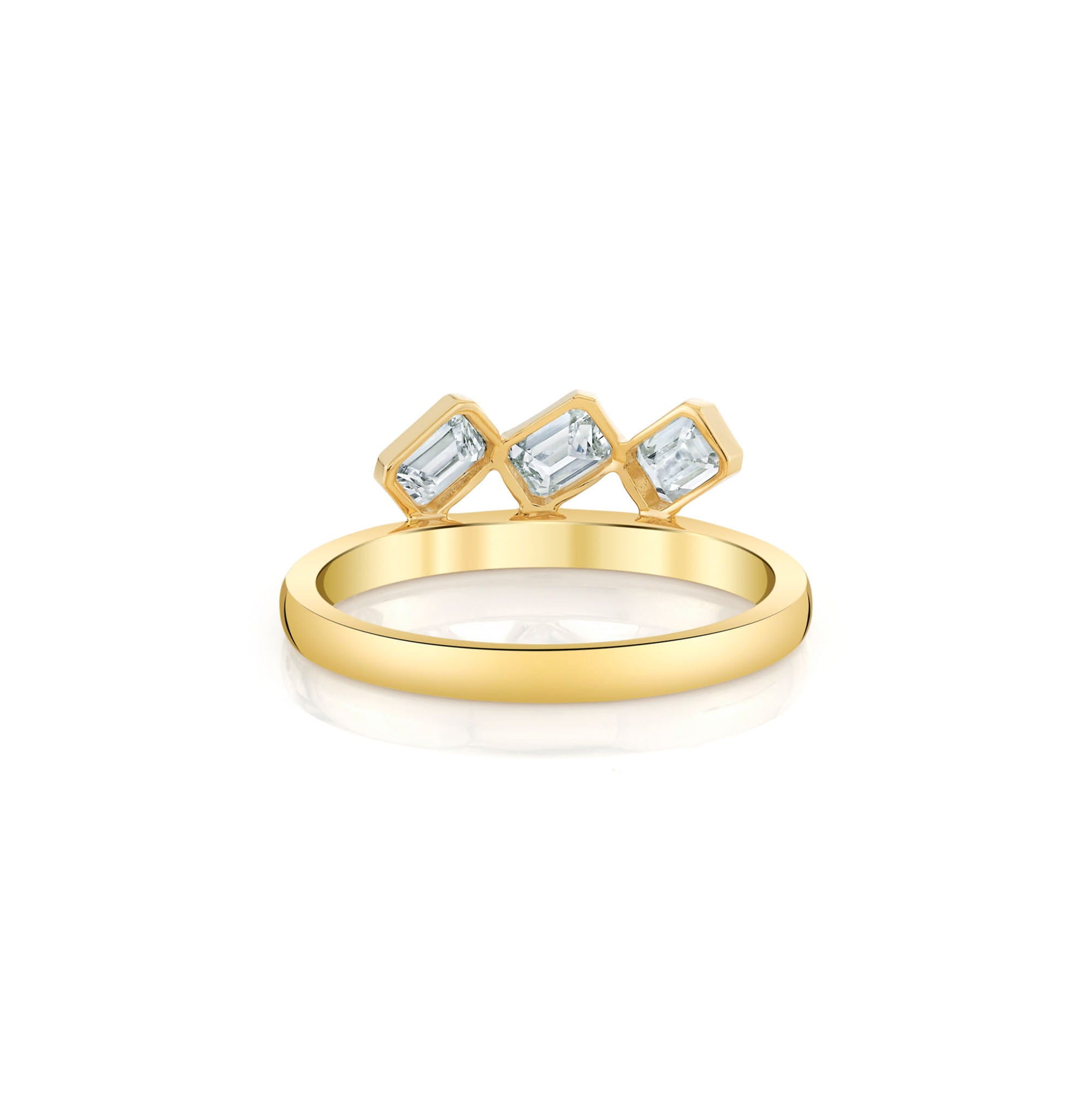 MICHAEL M Earrings Mini Montage Floating Emerald Ring