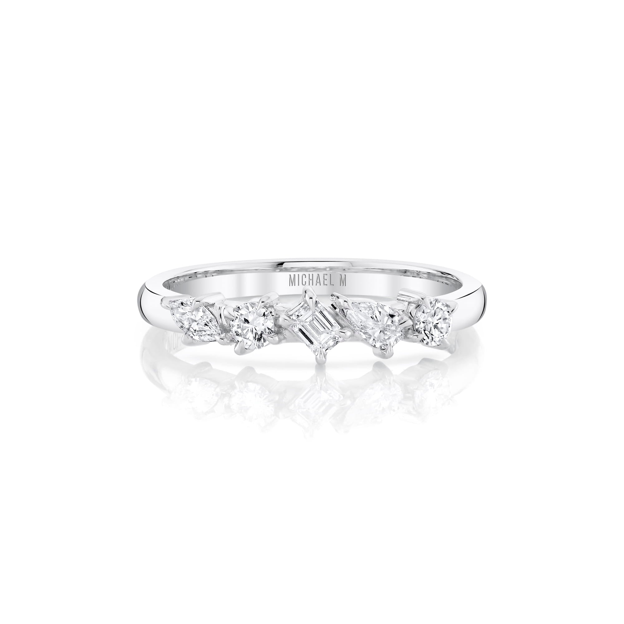MICHAEL M Earrings Mini Montage Mixed-Cut Diamond Ring