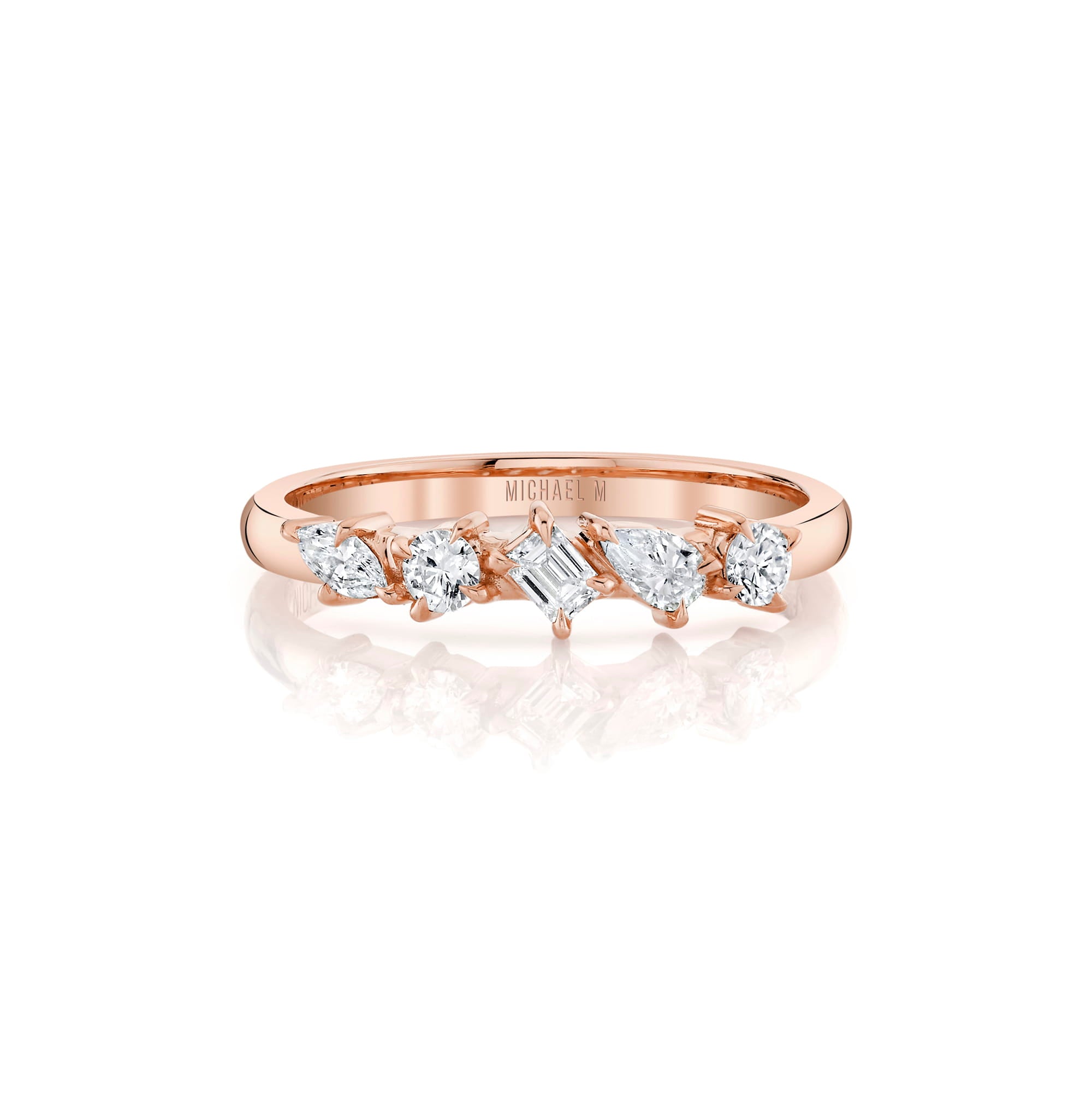 MICHAEL M Earrings Mini Montage Mixed-Cut Diamond Ring