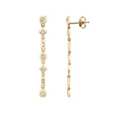 MICHAEL M Earrings Mixed Shape Bezel Tennis Earrings