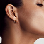 MICHAEL M Earrings Open Chroma Gold Hoops