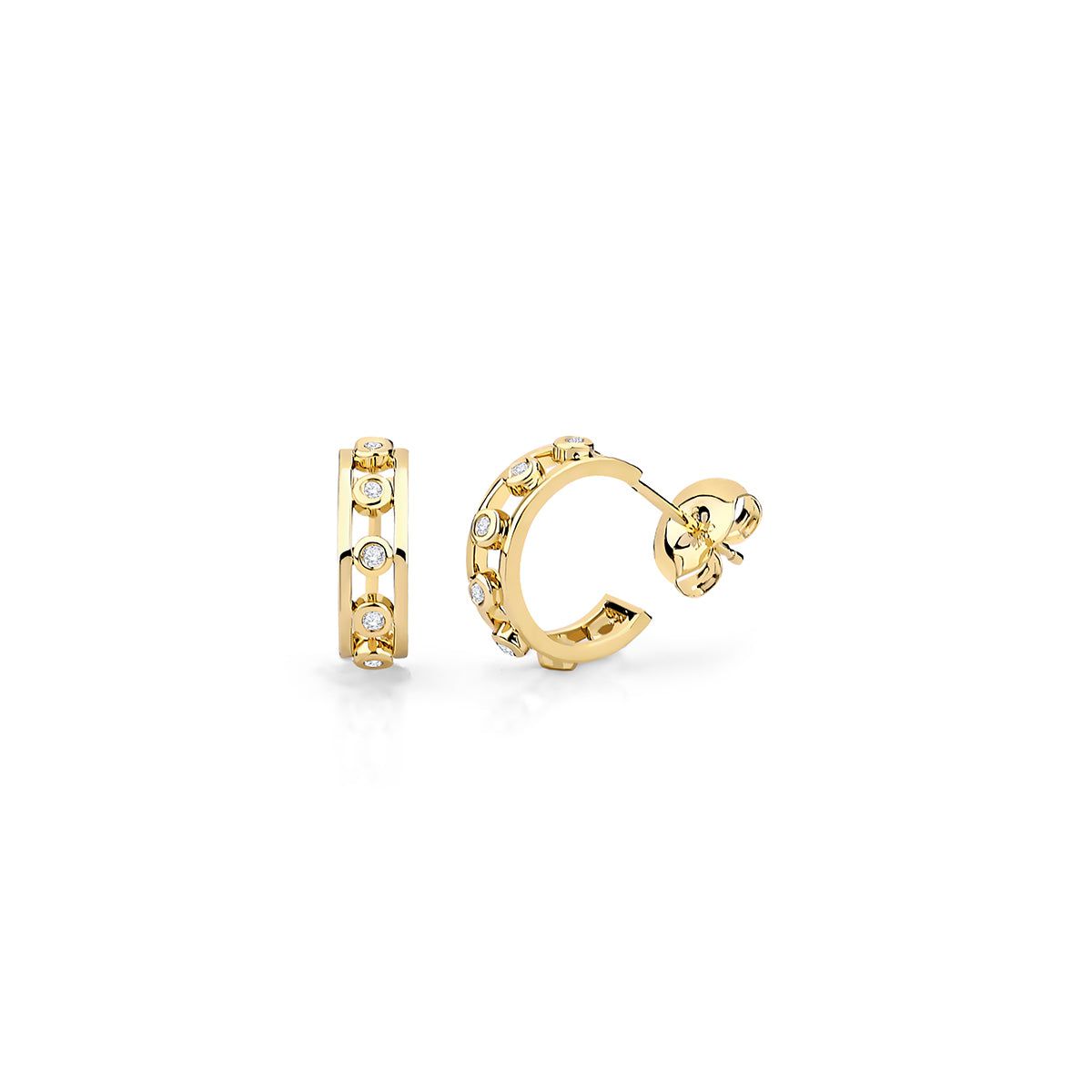 MICHAEL M Earrings Open Chroma Gold Hoops
