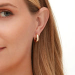 MICHAEL M Earrings Orb 4mm Huggies