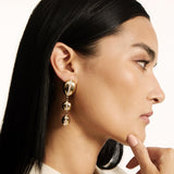 Orb Split Drop Earrings