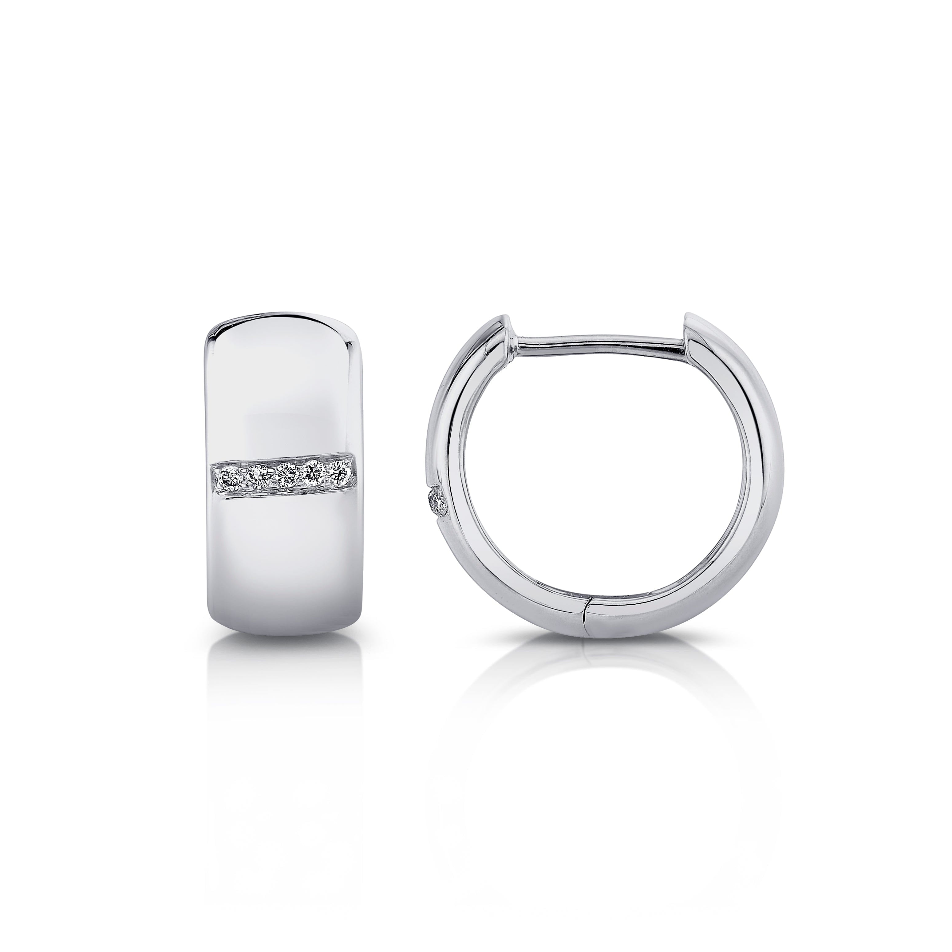 MICHAEL M Earrings Orb Wide Huggie Hoops