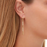 MICHAEL M Earrings Pavé Foundation Bar Earrings
