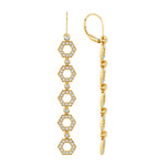 MICHAEL M Earrings Pavé Hex Long Infinity Earrings