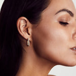 MICHAEL M Earrings Pavé Link Hoops
