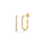 MICHAEL M Earrings Pavé Link Hoops