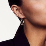 MICHAEL M Earrings Pavé Luxe Link Hoop Earrings