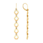MICHAEL M Earrings Plain Hex Long Infinity Earrings