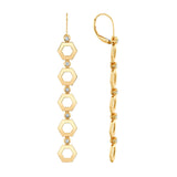 MICHAEL M Earrings Plain Hex Long Infinity Earrings
