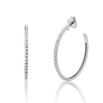 MICHAEL M Earrings Silver Silver Foundation Hoop Earrings S-ER368
