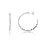 MICHAEL M Earrings Silver Silver Foundation Hoop Earrings S-ER368