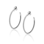 MICHAEL M Earrings Silver Silver Foundation Hoop Earrings S-ER368