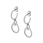 MICHAEL M Earrings Silver Silver Mini Signature MM Tetra Earrings S-ER374