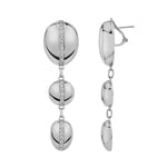 MICHAEL M Earrings Silver Silver Orb Split Drop Earrings S-ER526