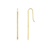MICHAEL M Earrings Single Stone Foundation Bar Earrings