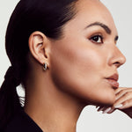 MICHAEL M Earrings Small Pavé Luxe Link Hoops