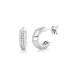 MICHAEL M Earrings Small Pavé Luxe Link Hoops