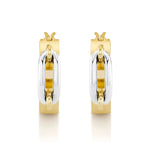 MICHAEL M Earrings Wide Luxe Link Hoop Earrings