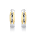 MICHAEL M Earrings Wide Luxe Link Hoop Earrings